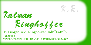 kalman ringhoffer business card